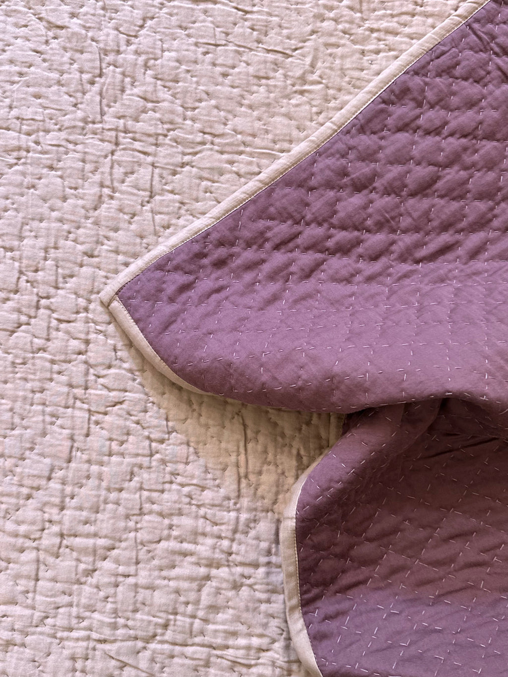 Dusky Rose Reversible Quilt Set