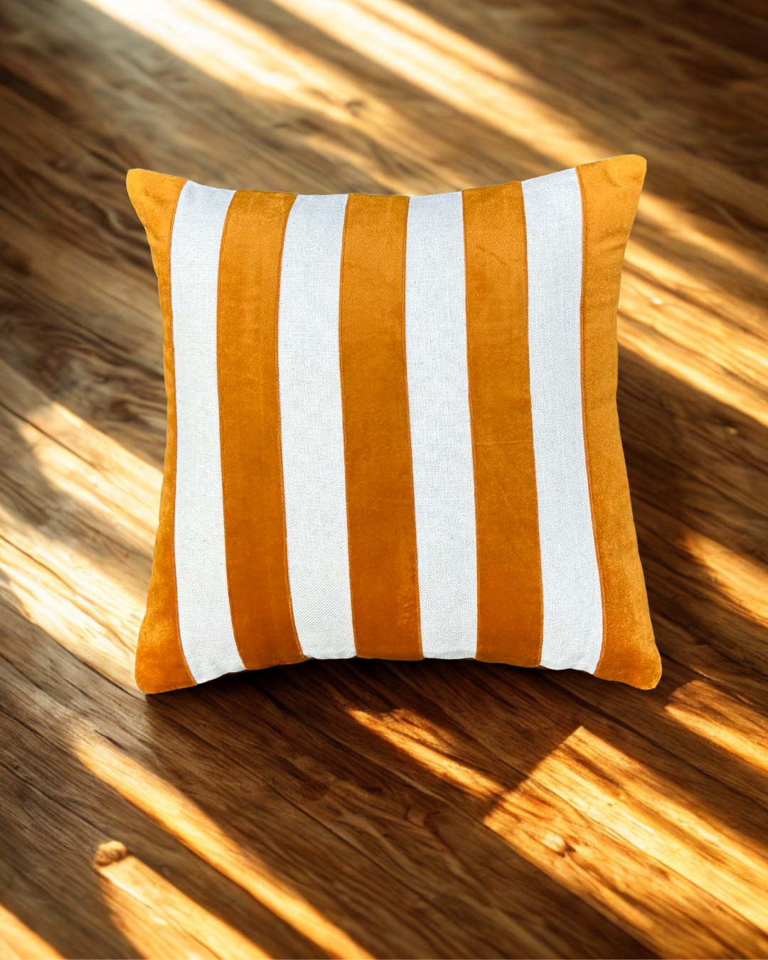 Amber Stripes Cushion Cover