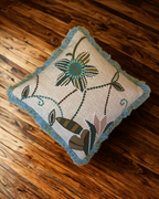 Turquoise Petal Cushion Cover