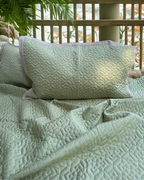 Sage Quilted Reversible Bedcover